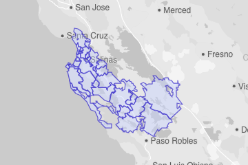 Monterey County, CA ZIP Codes