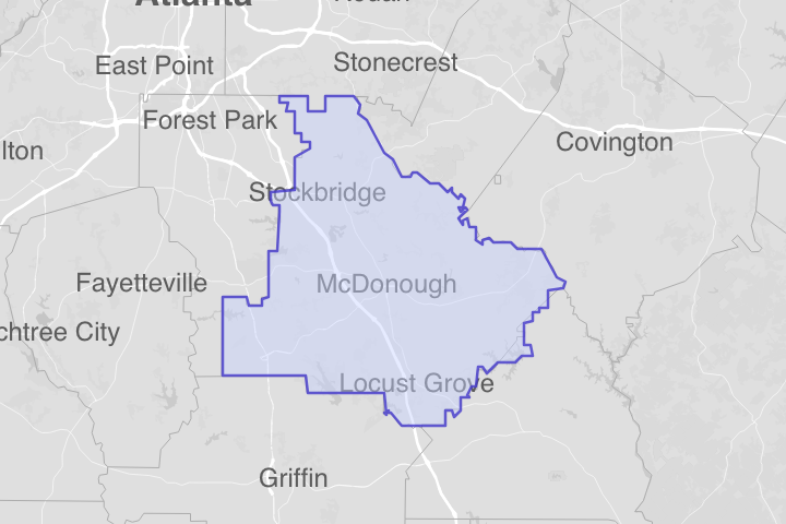 Henry County, GA, ZIP Codes – KML Boundary File Download (Free)