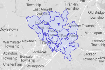 Mercer County, NJ ZIP Codes