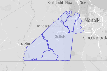 Suffolk city, VA ZIP Codes