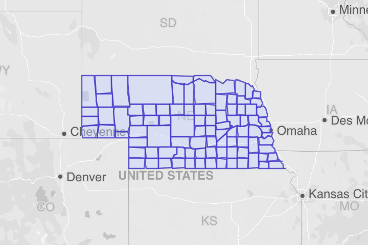 Nebraska ZIP Codes – KML Boundary File Download (Free)