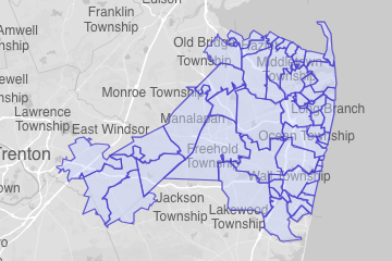 Monmouth County, NJ ZIP Codes
