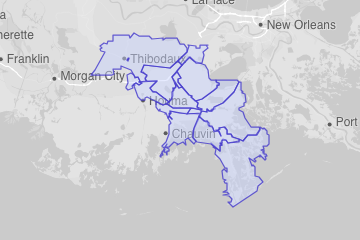 Lafourche Parish, LA ZIP Codes