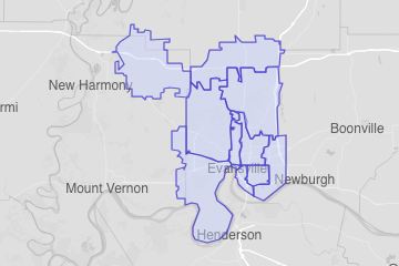 Vanderburgh County, IN ZIP Codes