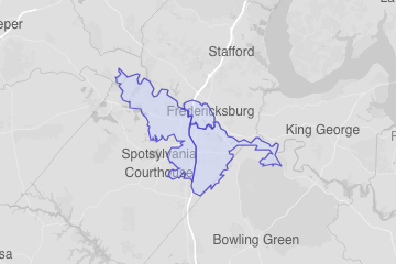 Fredericksburg city, VA ZIP Codes