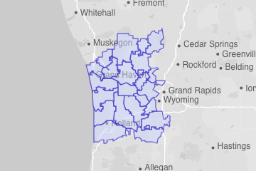 Ottawa County, MI ZIP Codes