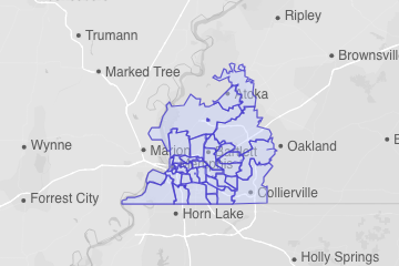 Shelby County, TN ZIP Codes