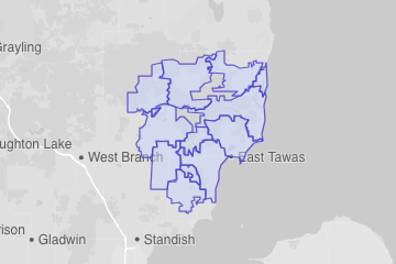 Iosco County, MI ZIP Codes