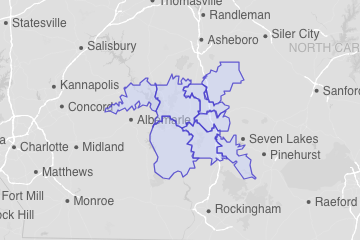 Montgomery County, NC ZIP Codes