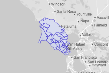 Marin County, CA ZIP Codes