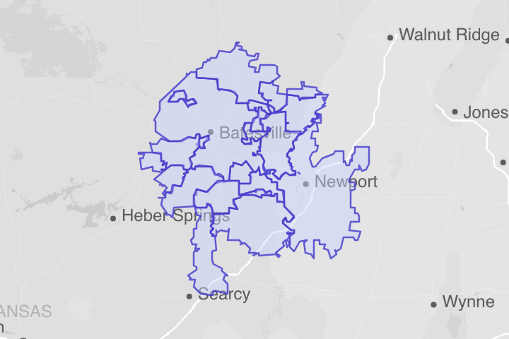 Independence County, AR – KML Boundary File Download (Free)