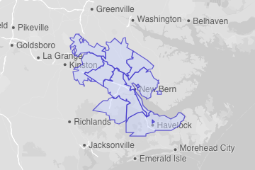 Craven County, NC ZIP Codes