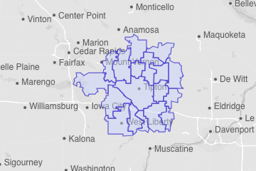 Cedar County, IA ZIP Codes
