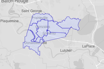 Ascension Parish, LA ZIP Codes