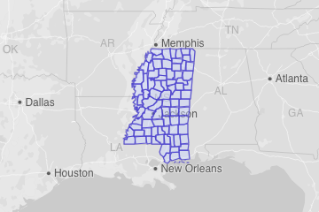 Mississippi Counties