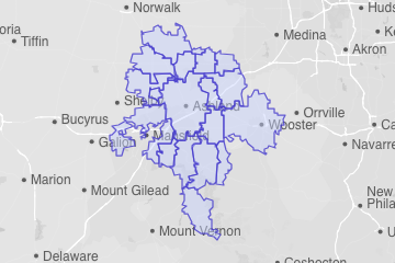 Ashland County, OH ZIP Codes