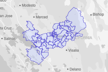 Fresno County, CA ZIP Codes