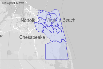 Virginia Beach city, VA ZIP Codes