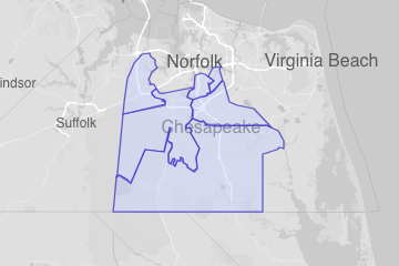 Chesapeake city, VA ZIP Codes