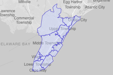 Cape May County, NJ ZIP Codes