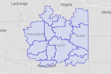 DeKalb County, IN ZIP Codes
