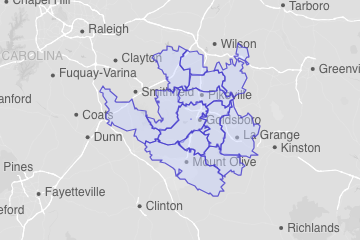 Wayne County, NC ZIP Codes
