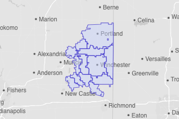 Randolph County, IN ZIP Codes