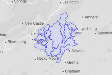 Bedford County, VA ZIP Codes