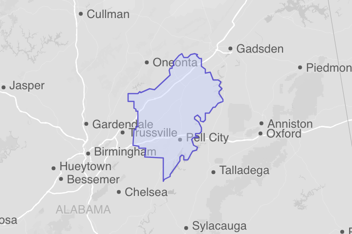 St. Clair County, AL, ZIP Codes – KML Boundary File Download (Free)