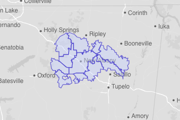 Union County, MS ZIP Codes