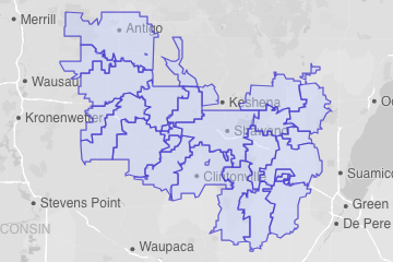 Shawano County, WI ZIP Codes