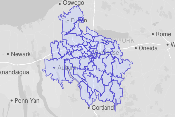 Onondaga County, NY ZIP Codes