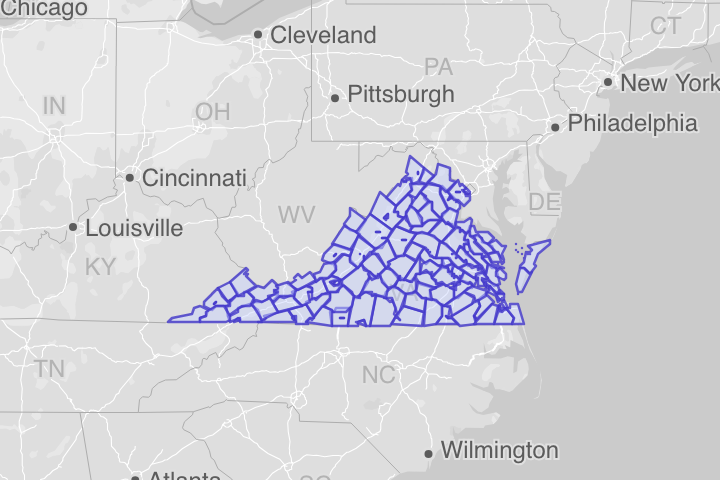 Virginia ZIP Codes – KML Boundary File Download (Free)