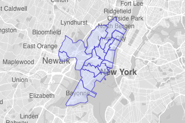 Hudson County, NJ ZIP Codes