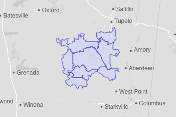 Chickasaw County, MS ZIP Codes