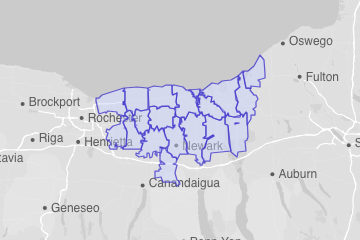 Wayne County, NY ZIP Codes