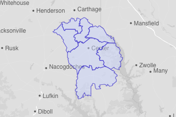 Shelby County, TX ZIP Codes