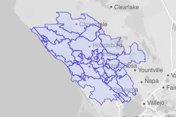 Sonoma County, CA ZIP Codes
