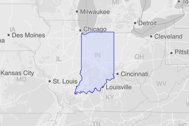 Indiana Counties – KML Boundary File Download (Free)