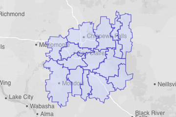 Eau Claire County, WI ZIP Codes