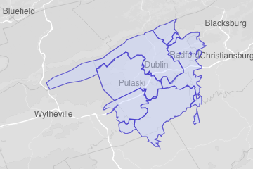 Pulaski County, VA ZIP Codes
