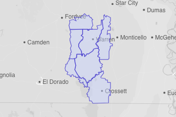 Bradley County, AR ZIP Codes