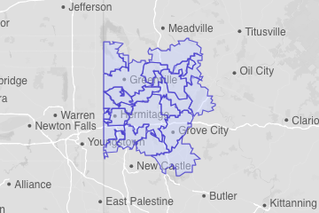 Mercer County, PA ZIP Codes