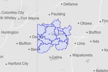 Van Wert County, OH ZIP Codes