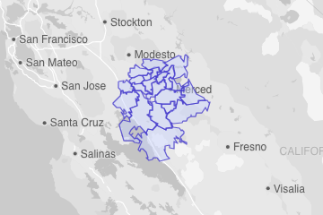 Merced County, CA ZIP Codes