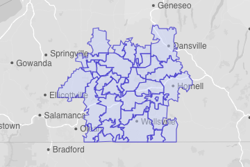 Allegany County, NY ZIP Codes