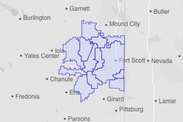 Bourbon County, KS ZIP Codes