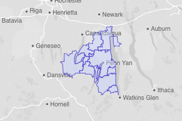 Yates County, NY ZIP Codes