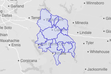 Van Zandt County, TX ZIP Codes