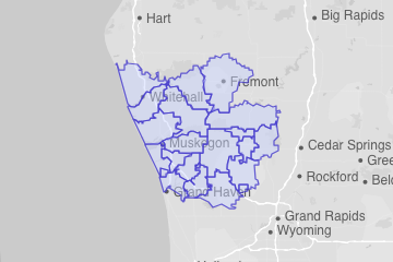 Muskegon County, MI ZIP Codes